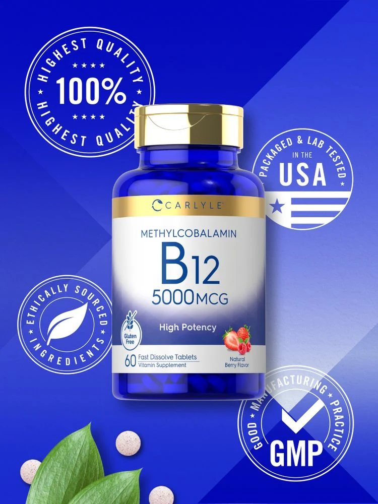 Vitamin B-12 5000mcg | 60 Tablets - Image 6