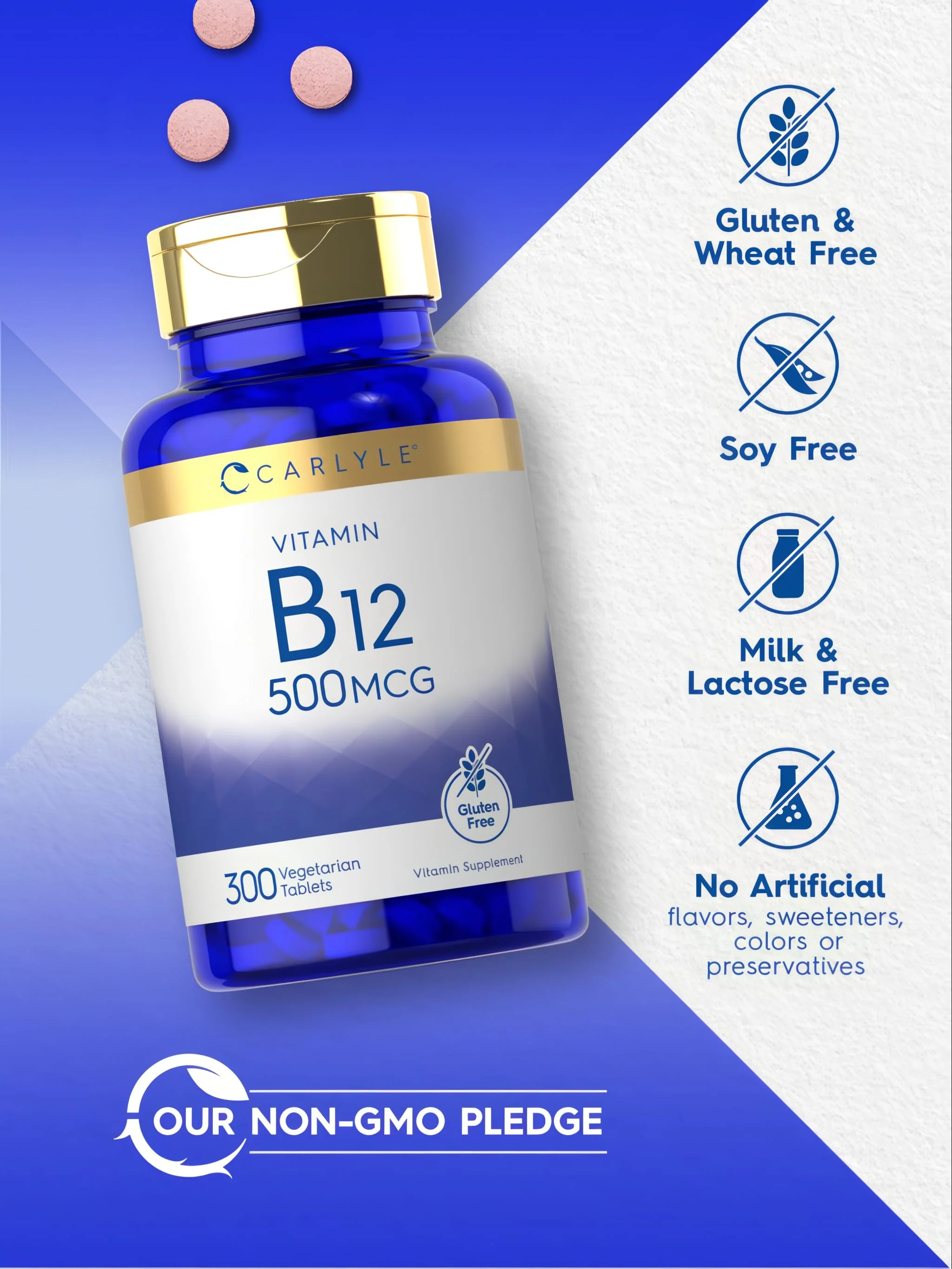 Vitamin B-12 500mcg | 300 Tablets - Image 4