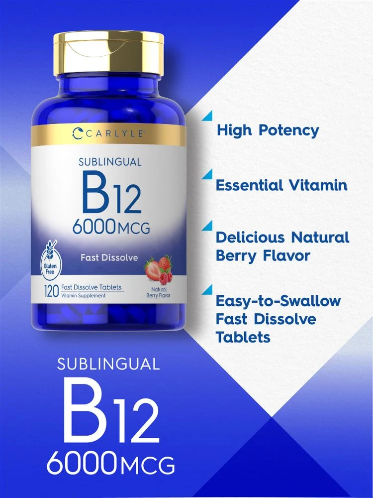Vitamin B-12 6000 mcg | 120 Tablets - Image 3