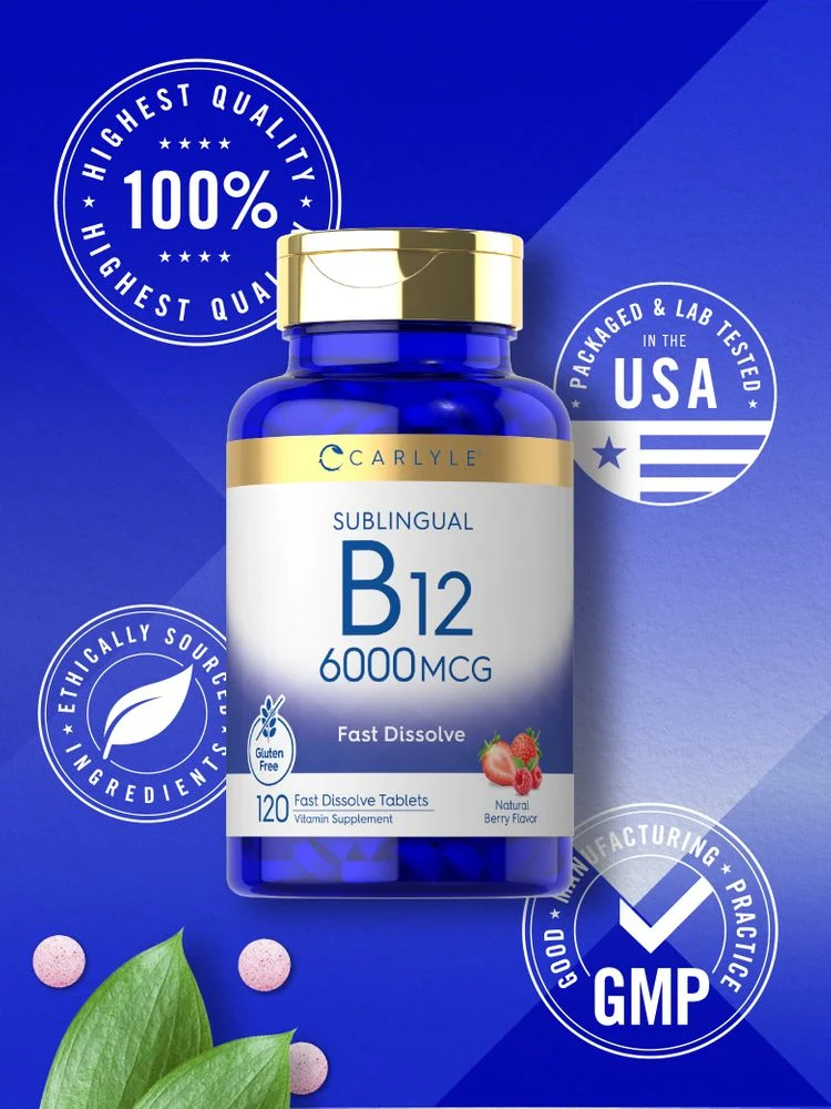 Vitamin B-12 6000 mcg | 120 Tablets - Image 5