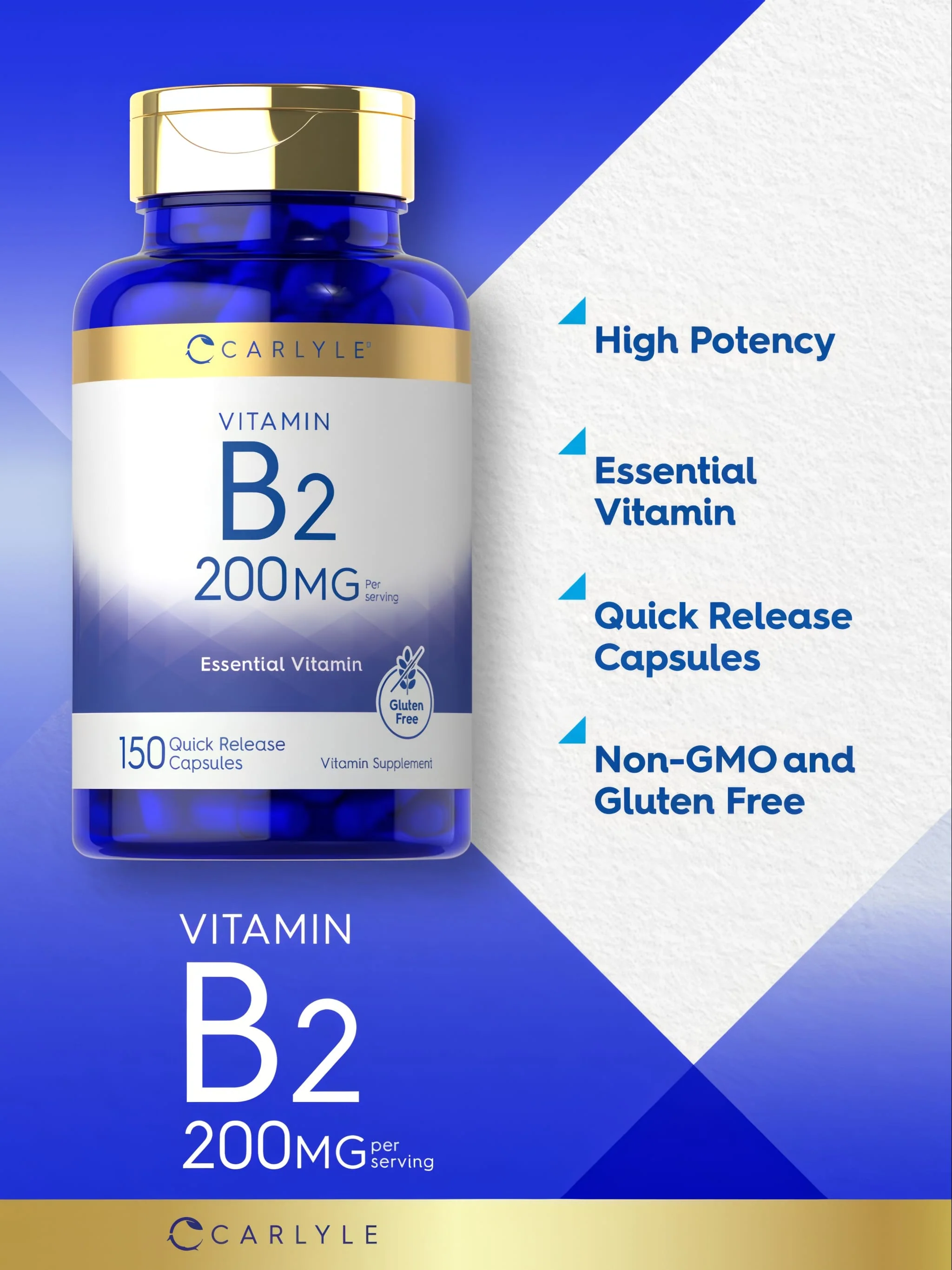 Vitamin B-2 200mg per serving | 150 Capsules - Image 4
