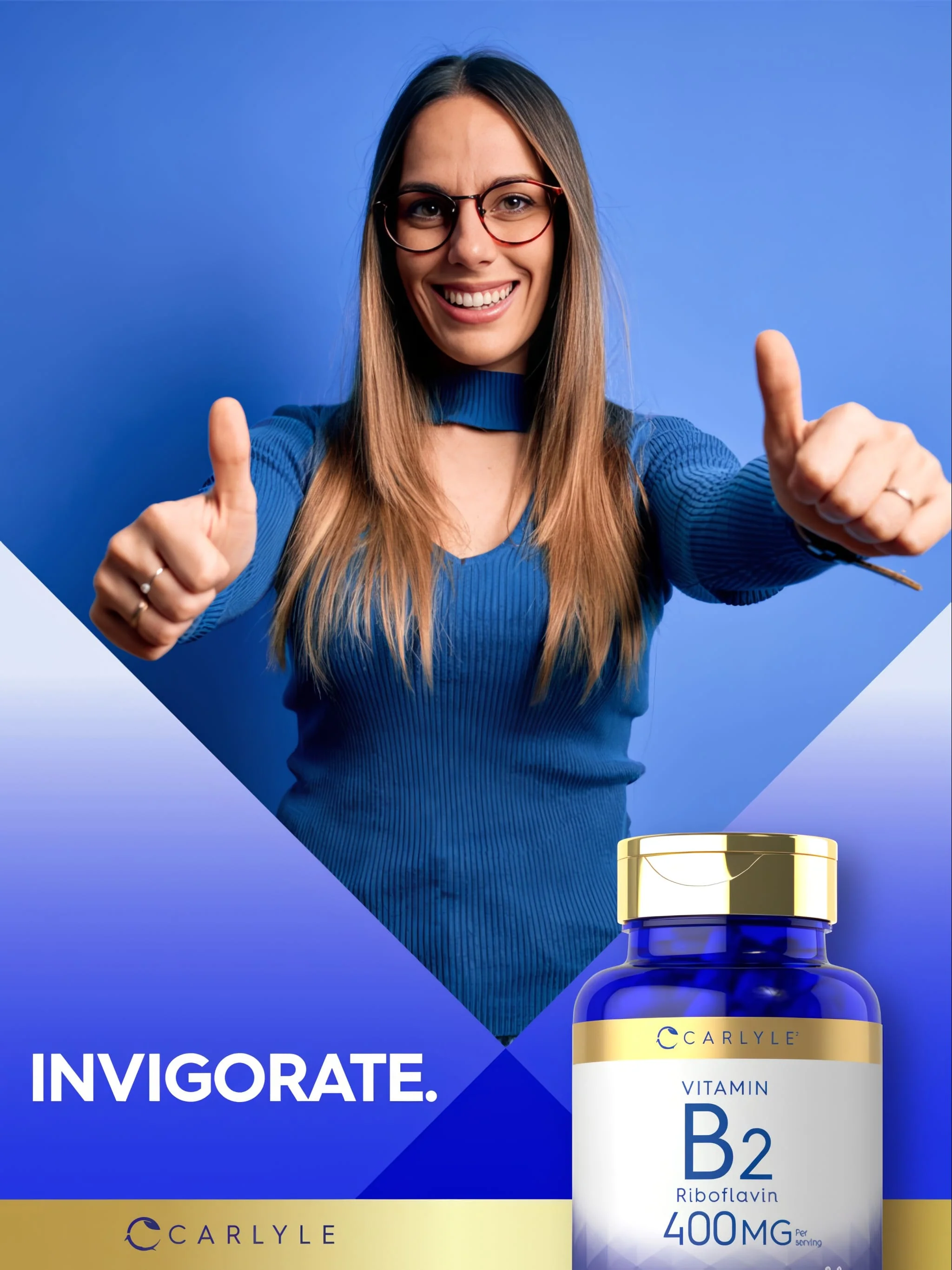 Vitamin B-2 400mg per serving | 180 Capsules - Image 7