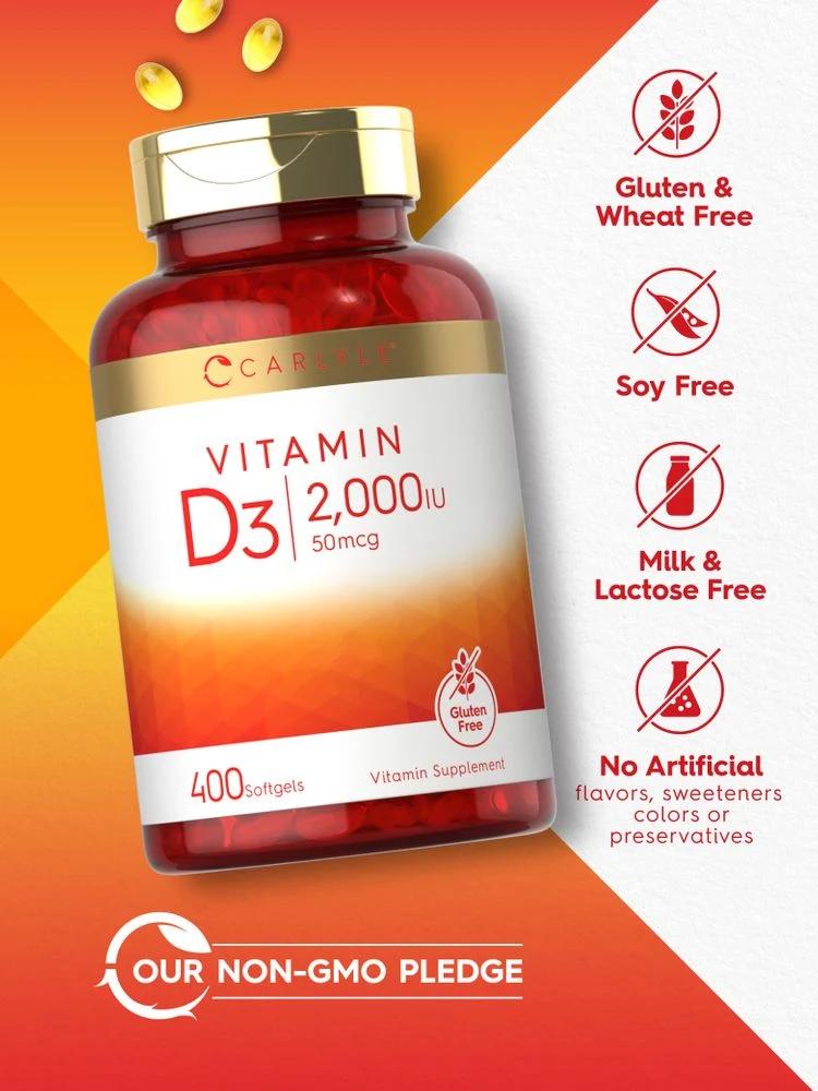 Vitamin D-3 2000 IU | 400 Softgels - Image 4