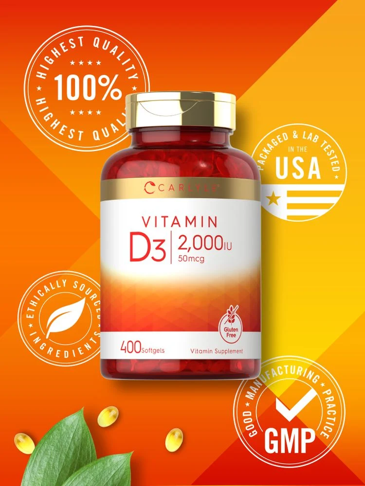 Vitamin D-3 2000 IU | 400 Softgels - Image 5