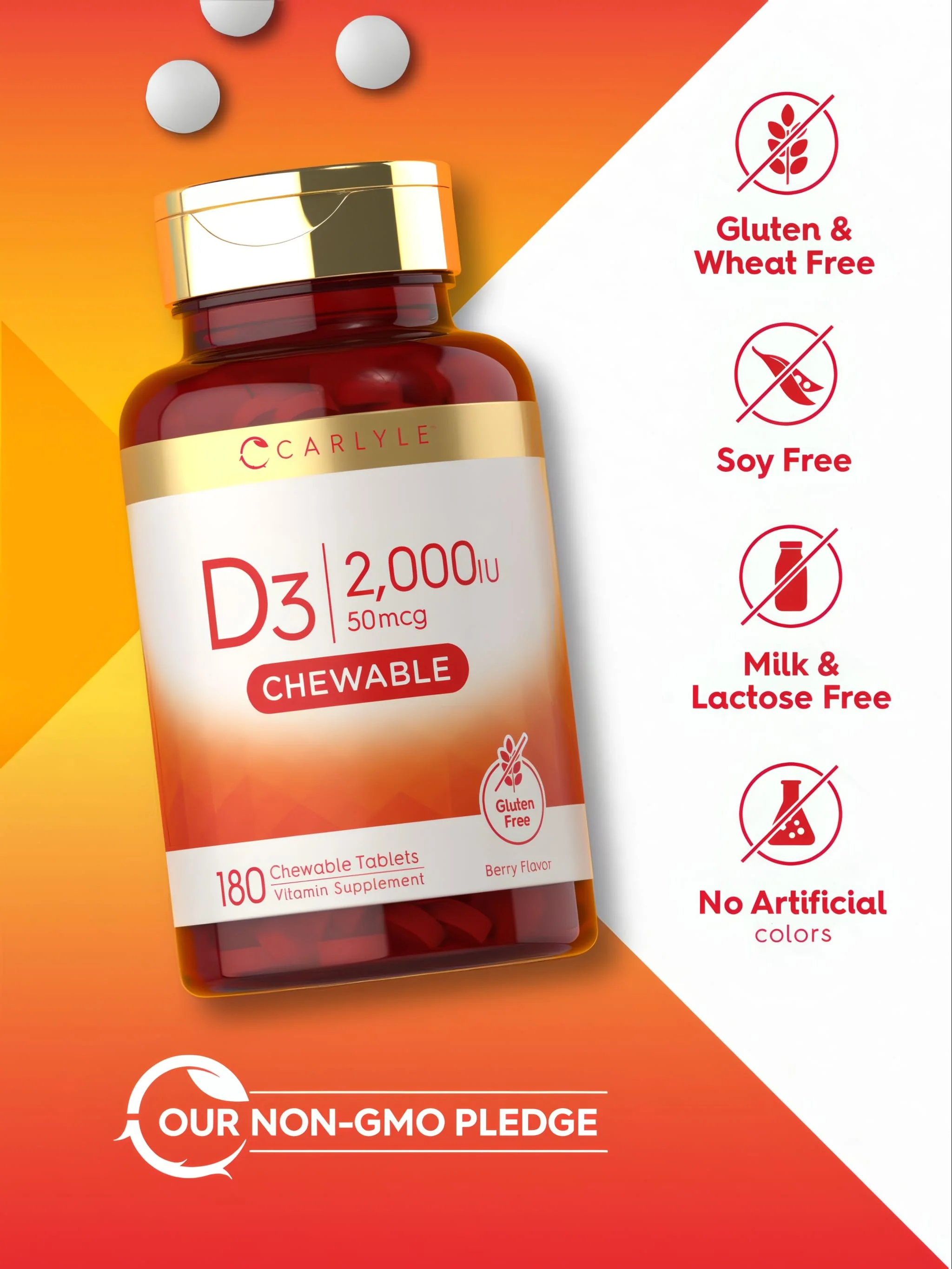 Vitamin D-3 2000IU | 180 Tablets - Image 5