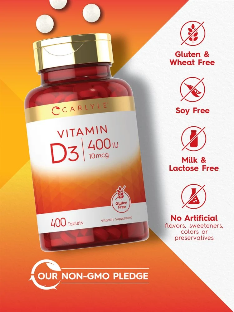 Vitamin D-3 400IU | 400 Tablets - Image 4
