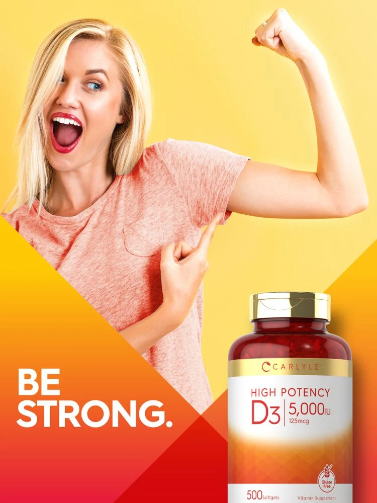 Vitamin D-3 5000IU | 500 Softgels - Image 6