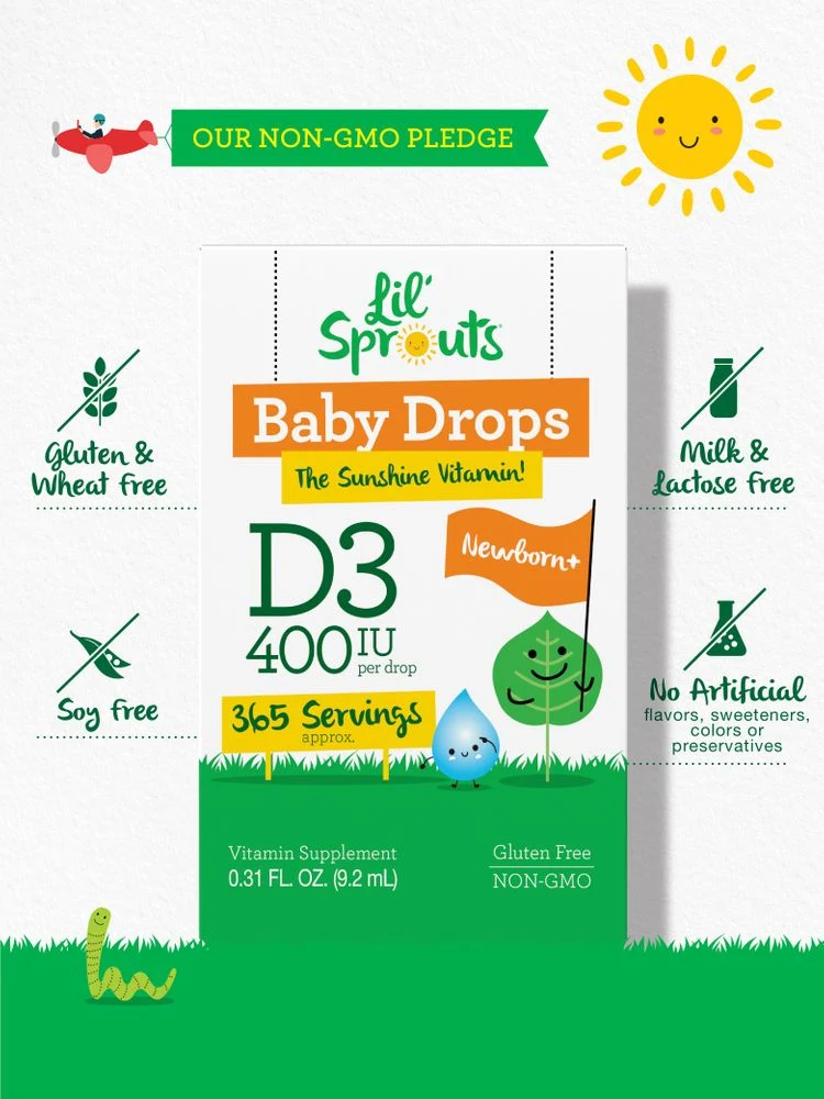 Vitamin D-3 for Babies 400IU | 0.31oz Liquid - Image 4