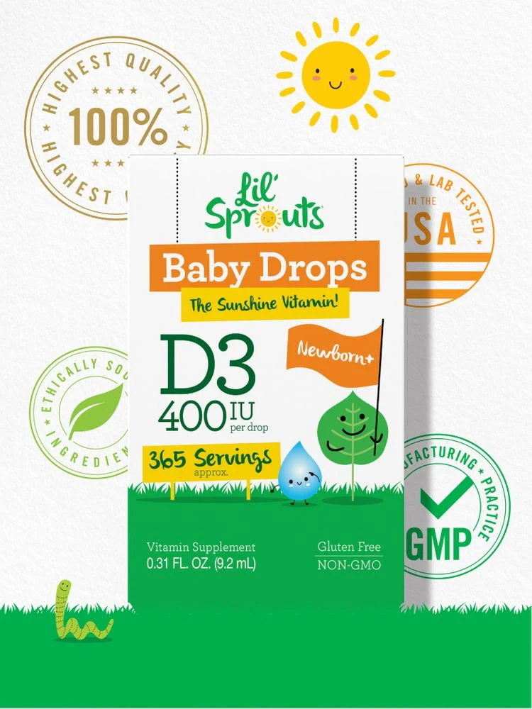 Vitamin D-3 for Babies 400IU | 0.31oz Liquid - Image 5