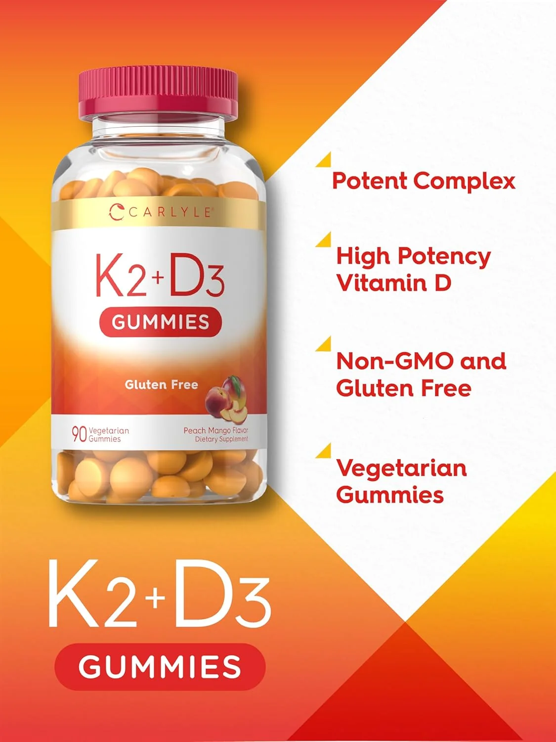 Vitamin D-3 + K-2 | 90 Gummies - Image 4