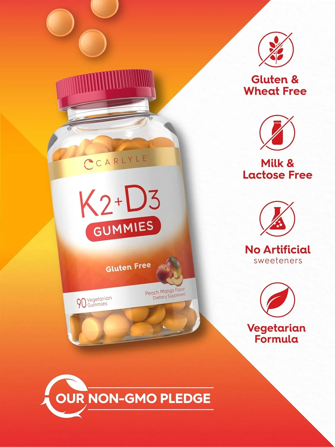 Vitamin D-3 + K-2 | 90 Gummies - Image 5