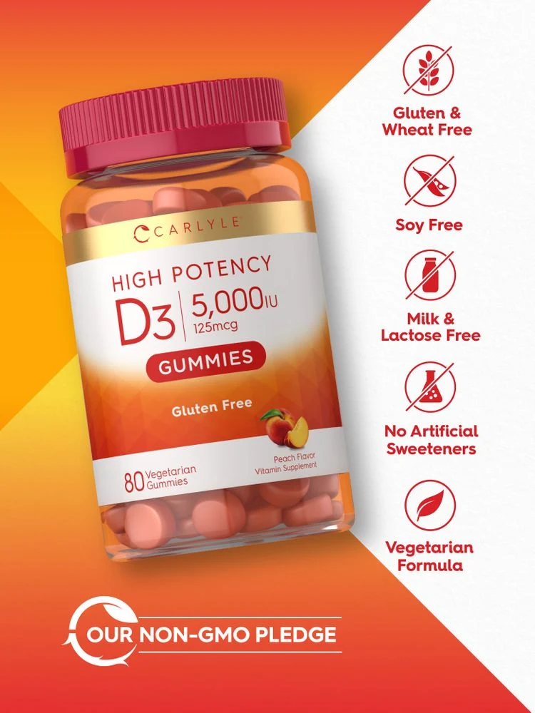 Vitamin D3 Gummies | 5000 IU (125 mcg) - Image 5