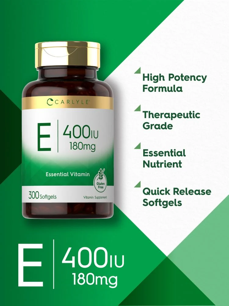 Vitamin E 180mg | 300 Softgels - Image 3