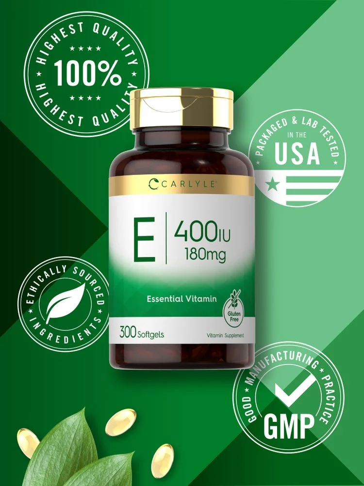 Vitamin E 180mg | 300 Softgels - Image 5