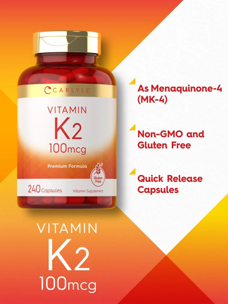 Vitamin K-2 100mcg | 240 Capsules - Image 4