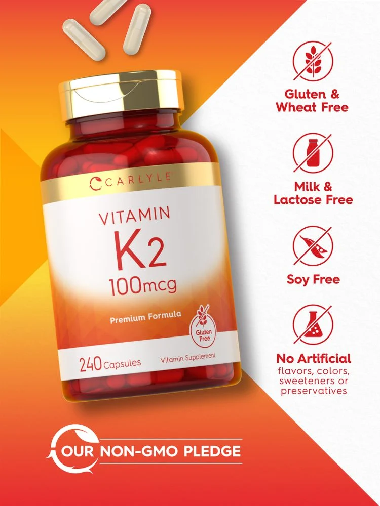 Vitamin K-2 100mcg | 240 Capsules - Image 5
