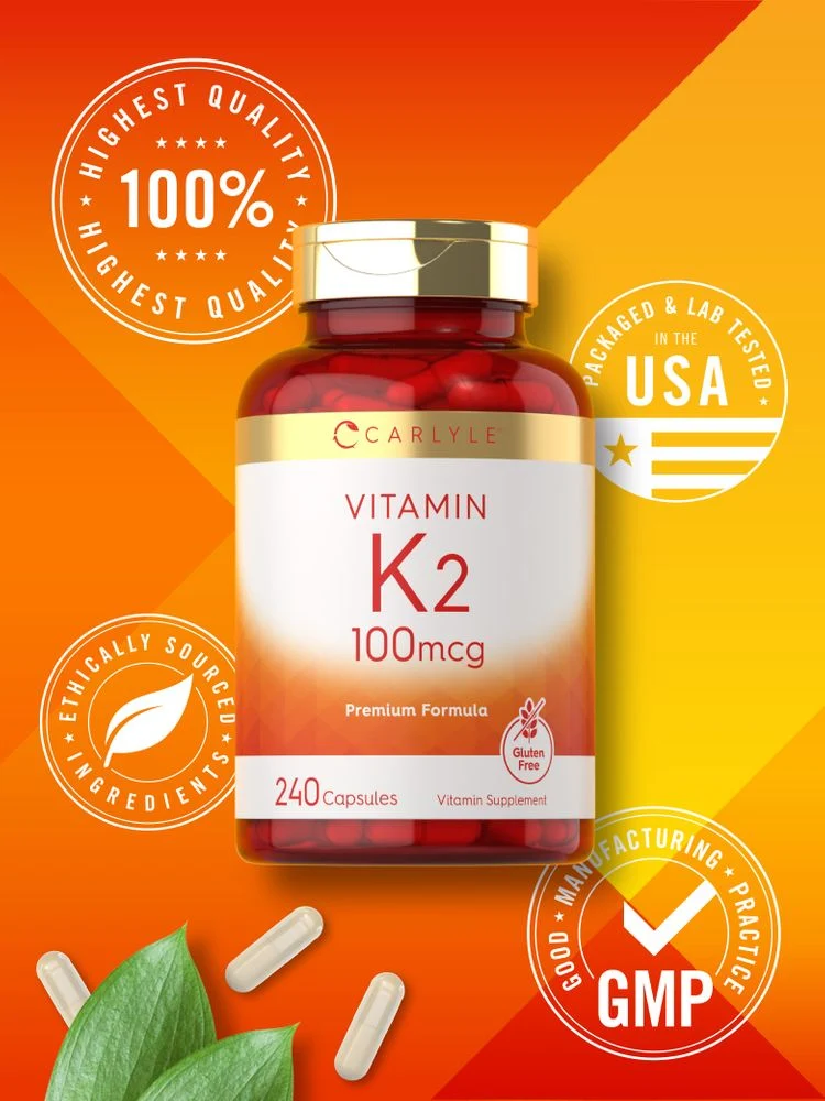 Vitamin K-2 100mcg | 240 Capsules - Image 6