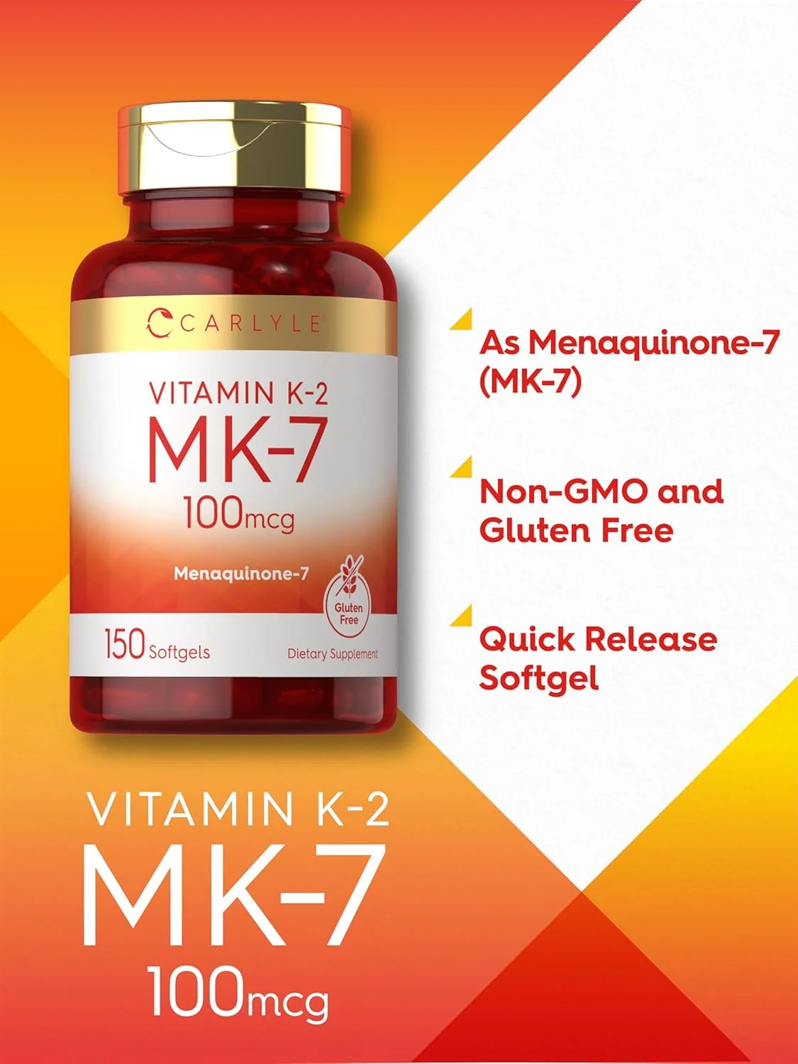 Vitamin K-2 MK-7 100mcg | 150 Softgels - Image 4