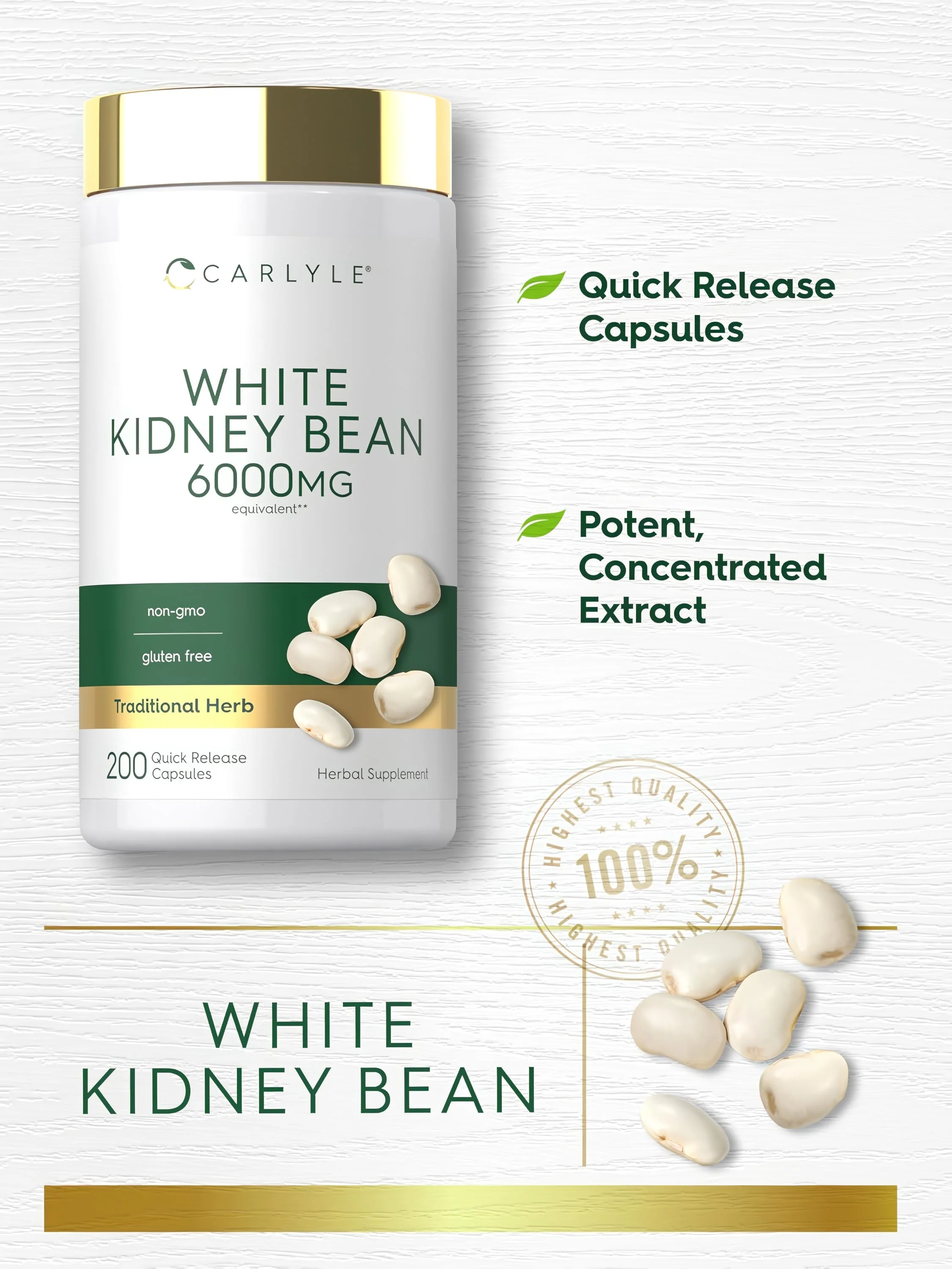 White Kidney Bean | 200 Capsules - Image 4