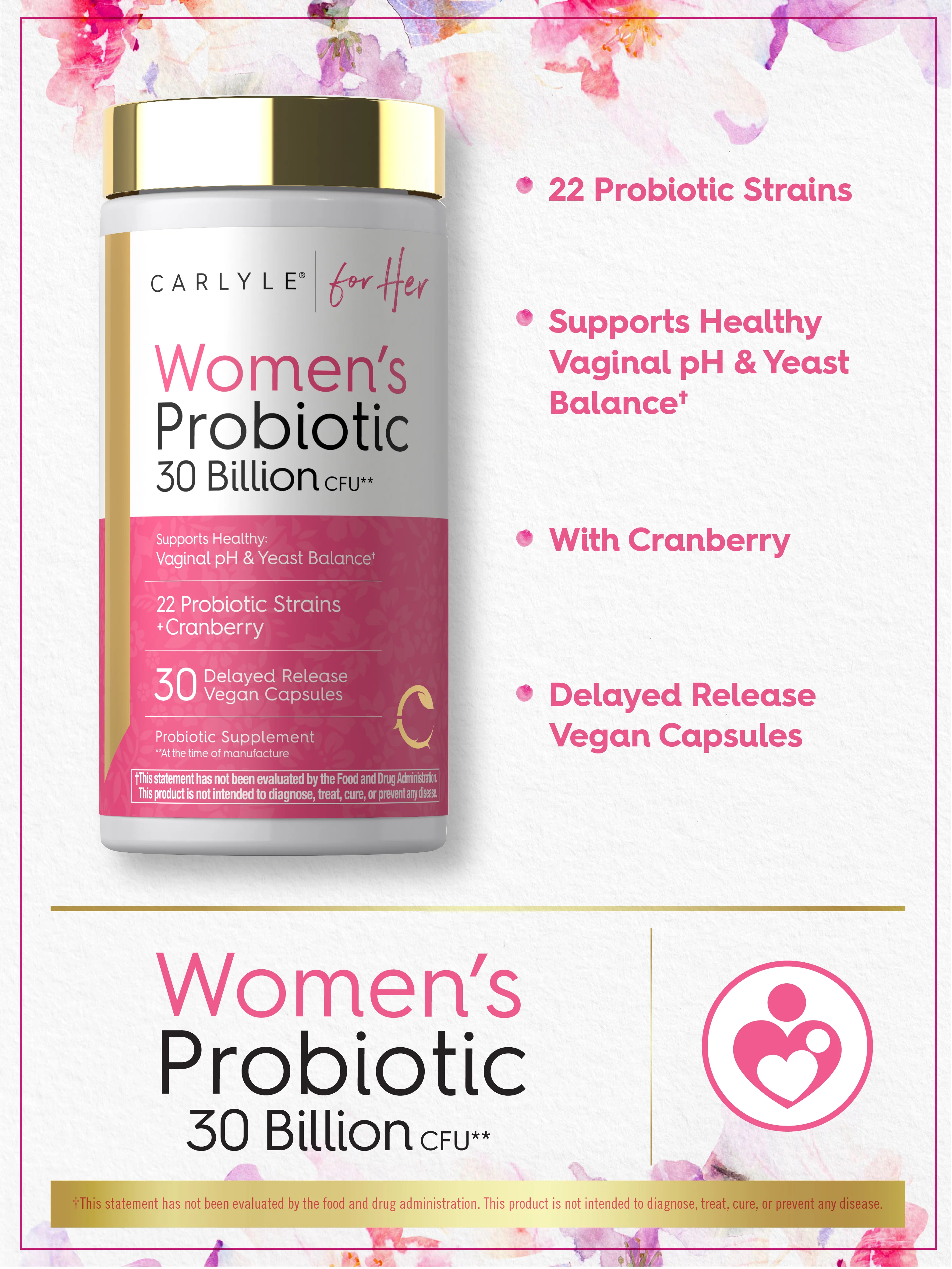Women's 30 Billion CFU Probiotic | 30 Capsules - Image 4
