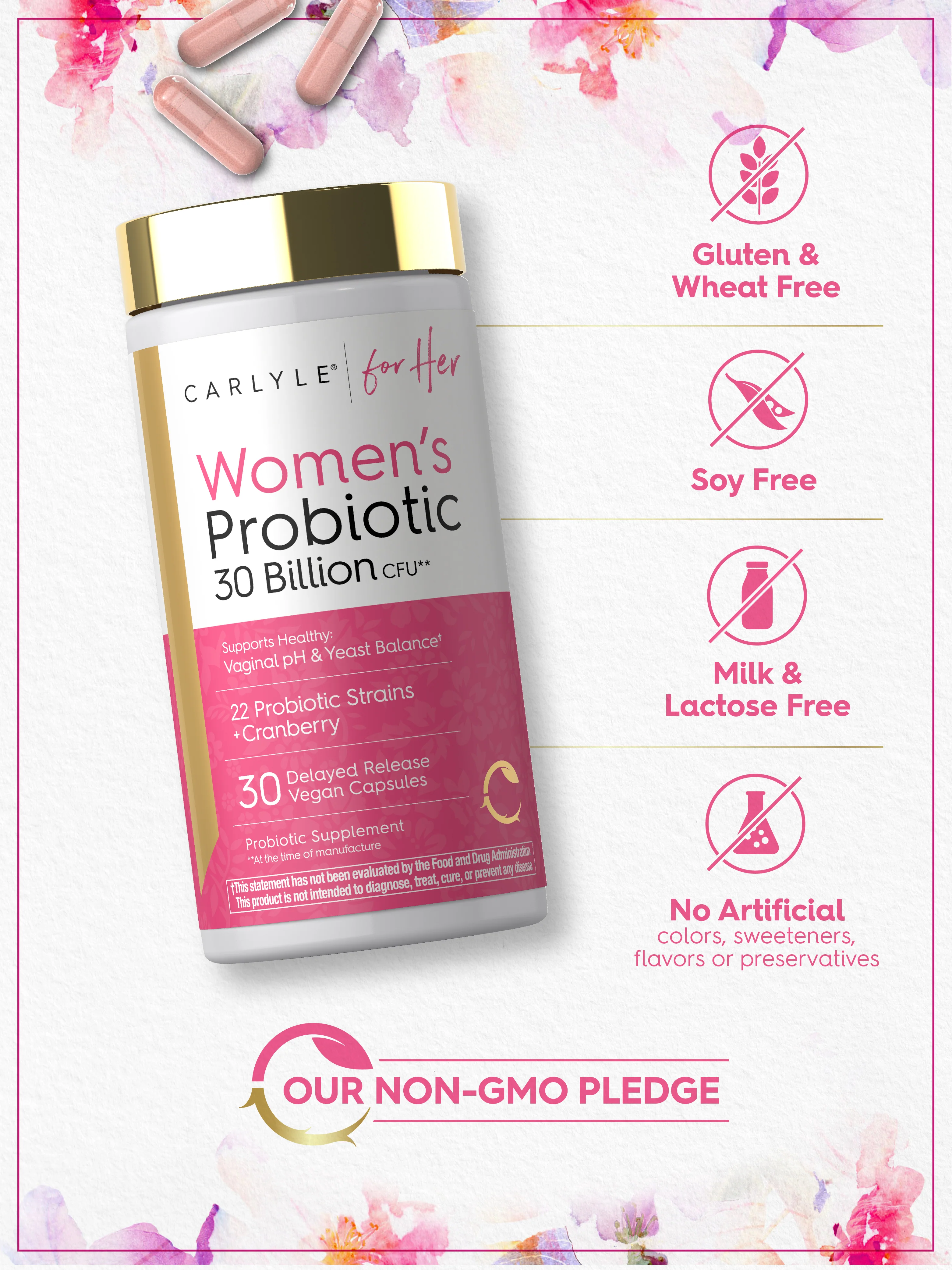 Women's 30 Billion CFU Probiotic | 30 Capsules - Image 5