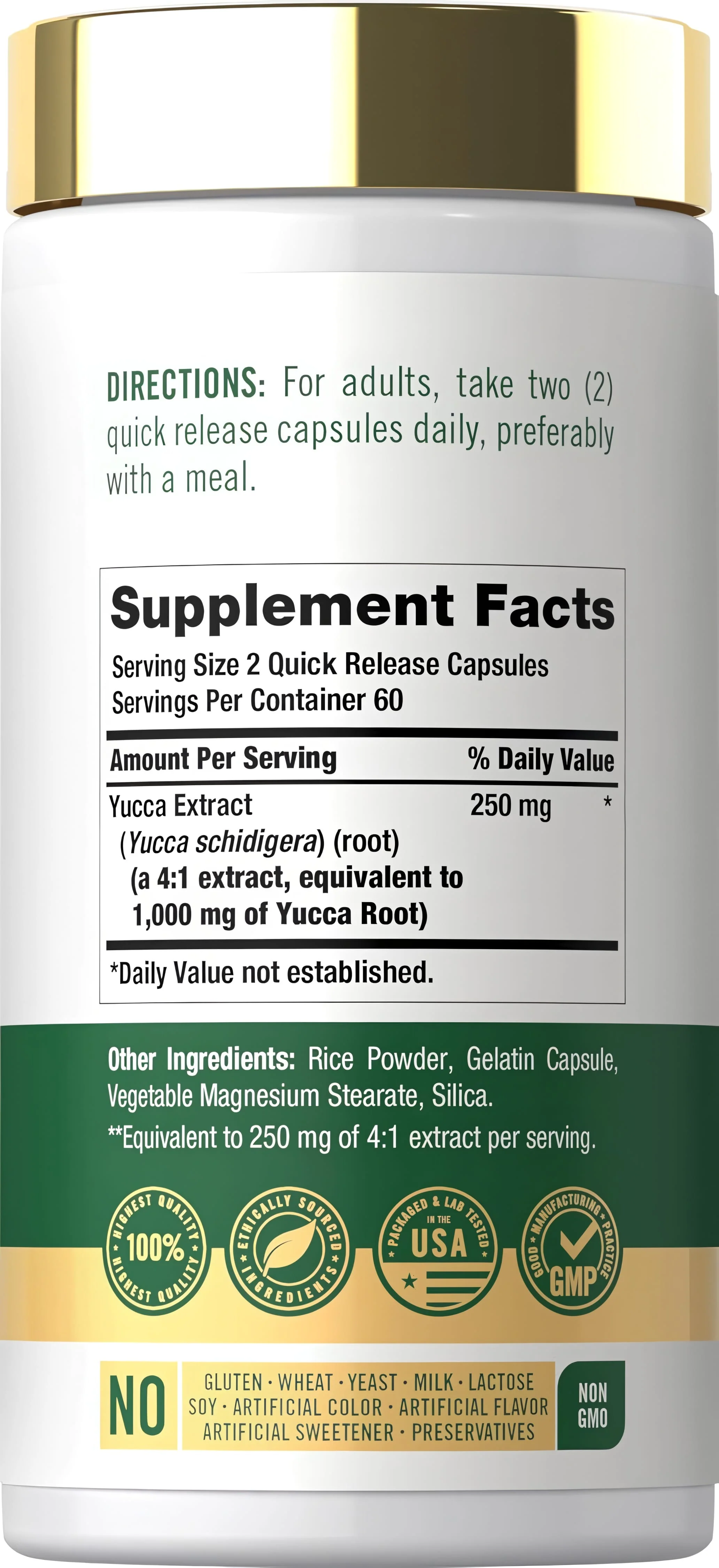Yucca Root | 120 Capsules - Image 2