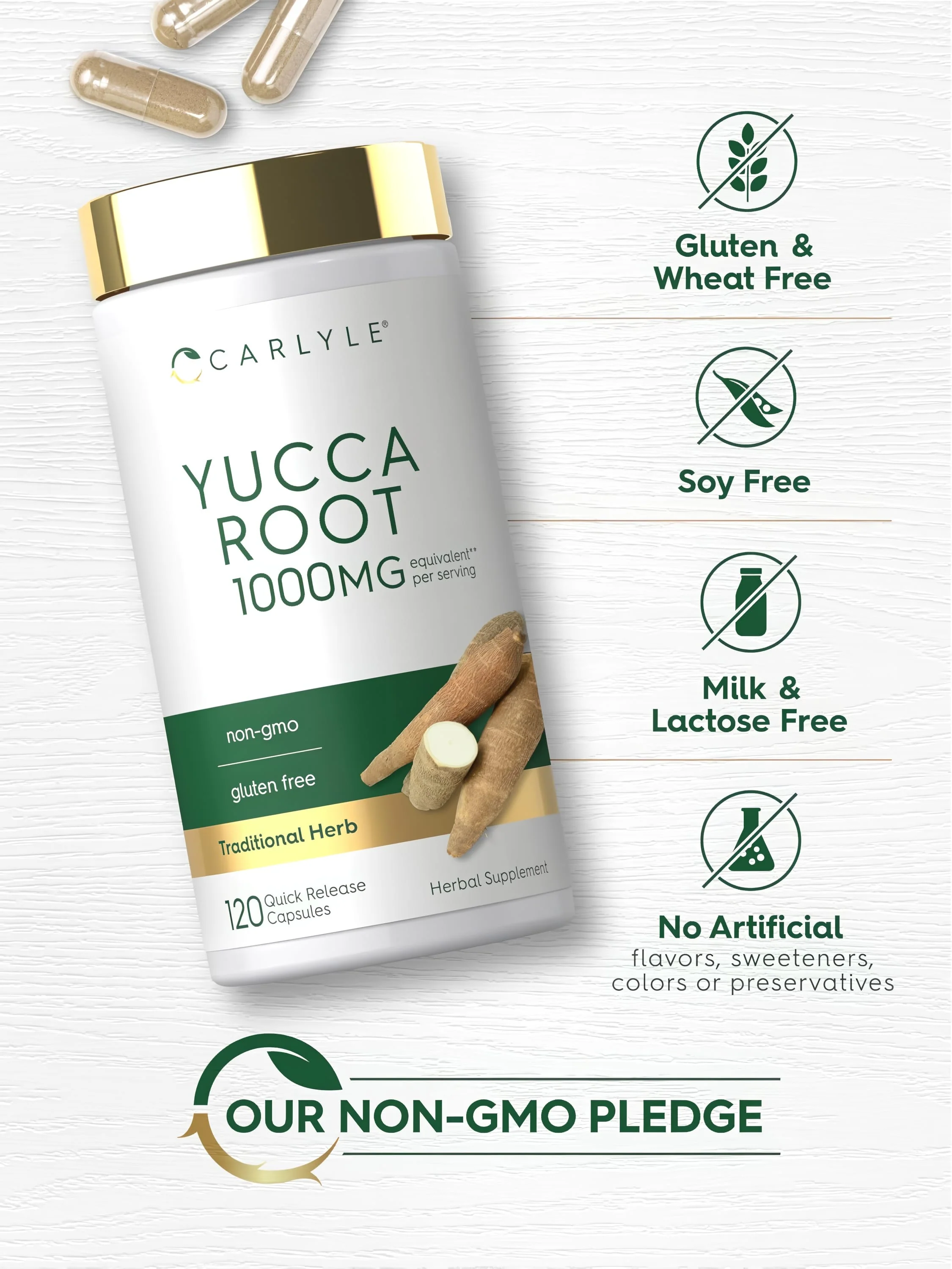 Yucca Root | 120 Capsules - Image 5