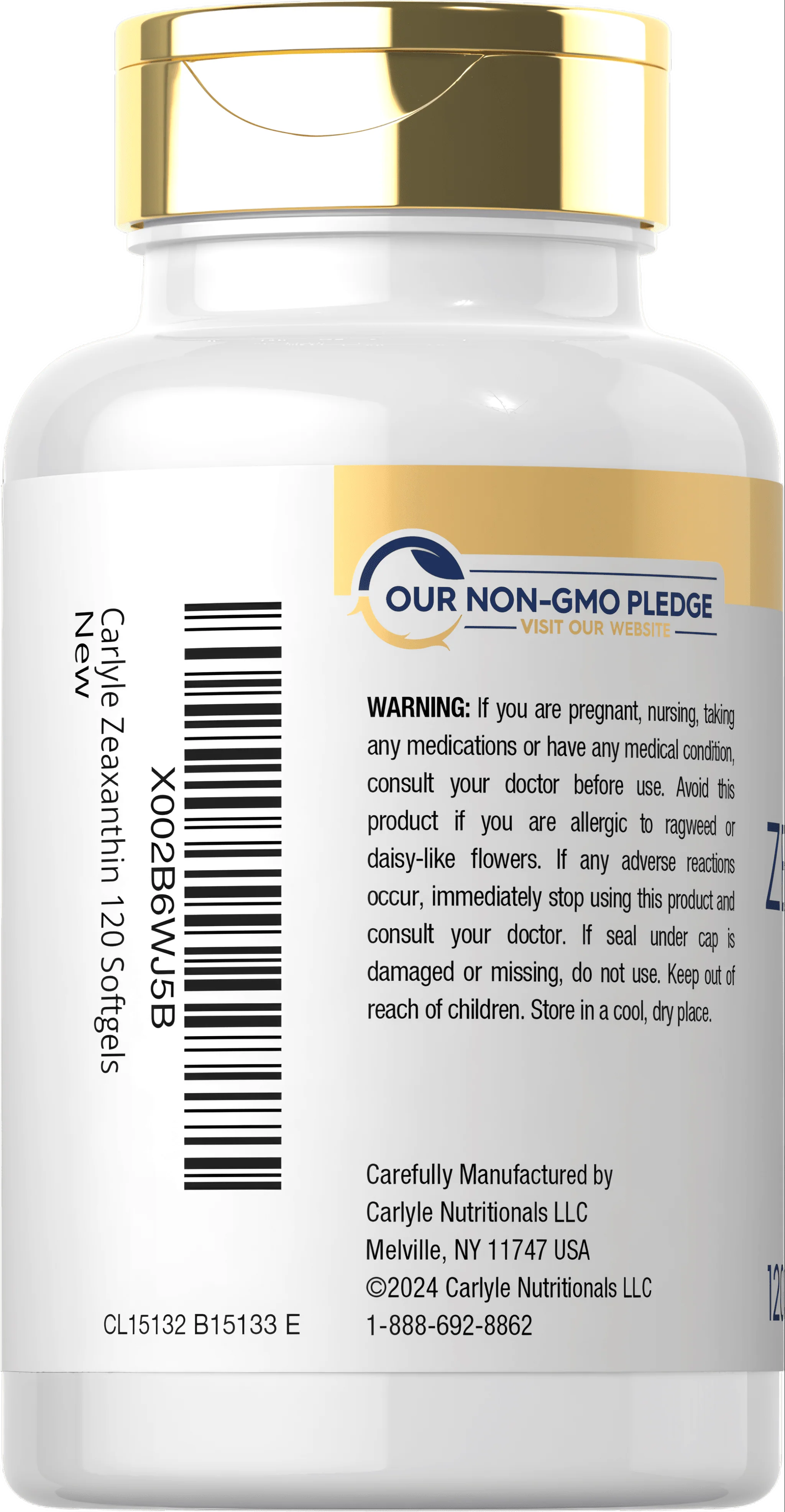 Zeaxanthin 10mg per serving | 120 Softgels - Image 3