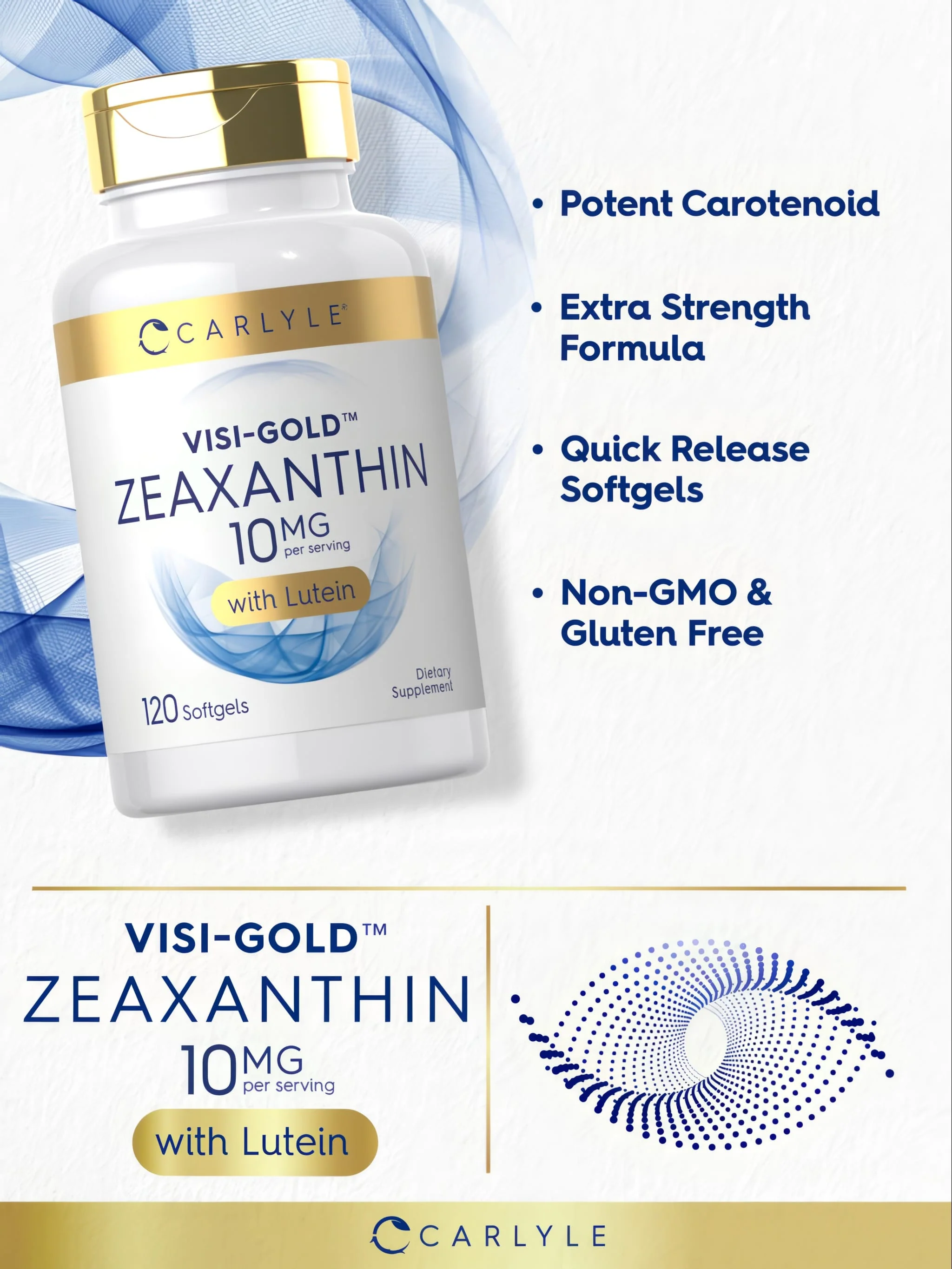 Zeaxanthin 10mg per serving | 120 Softgels - Image 4