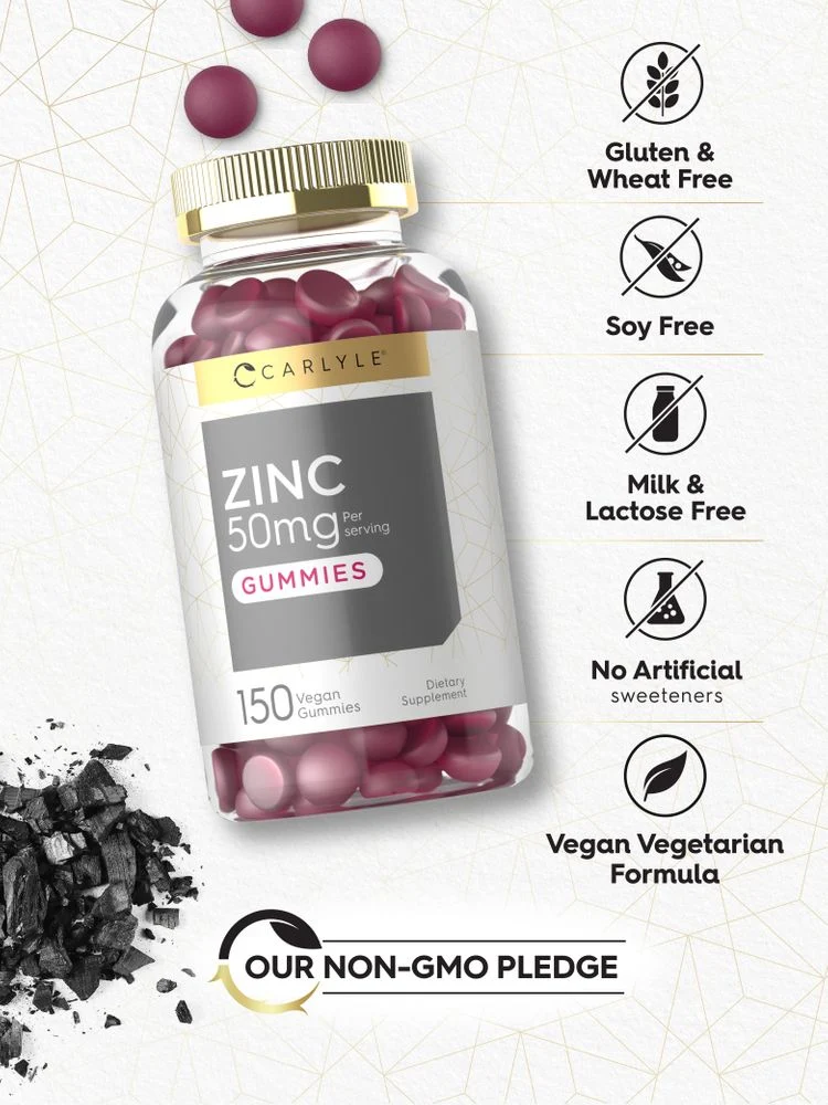 Zinc 50mg per serving | 150 Gummies - Image 5