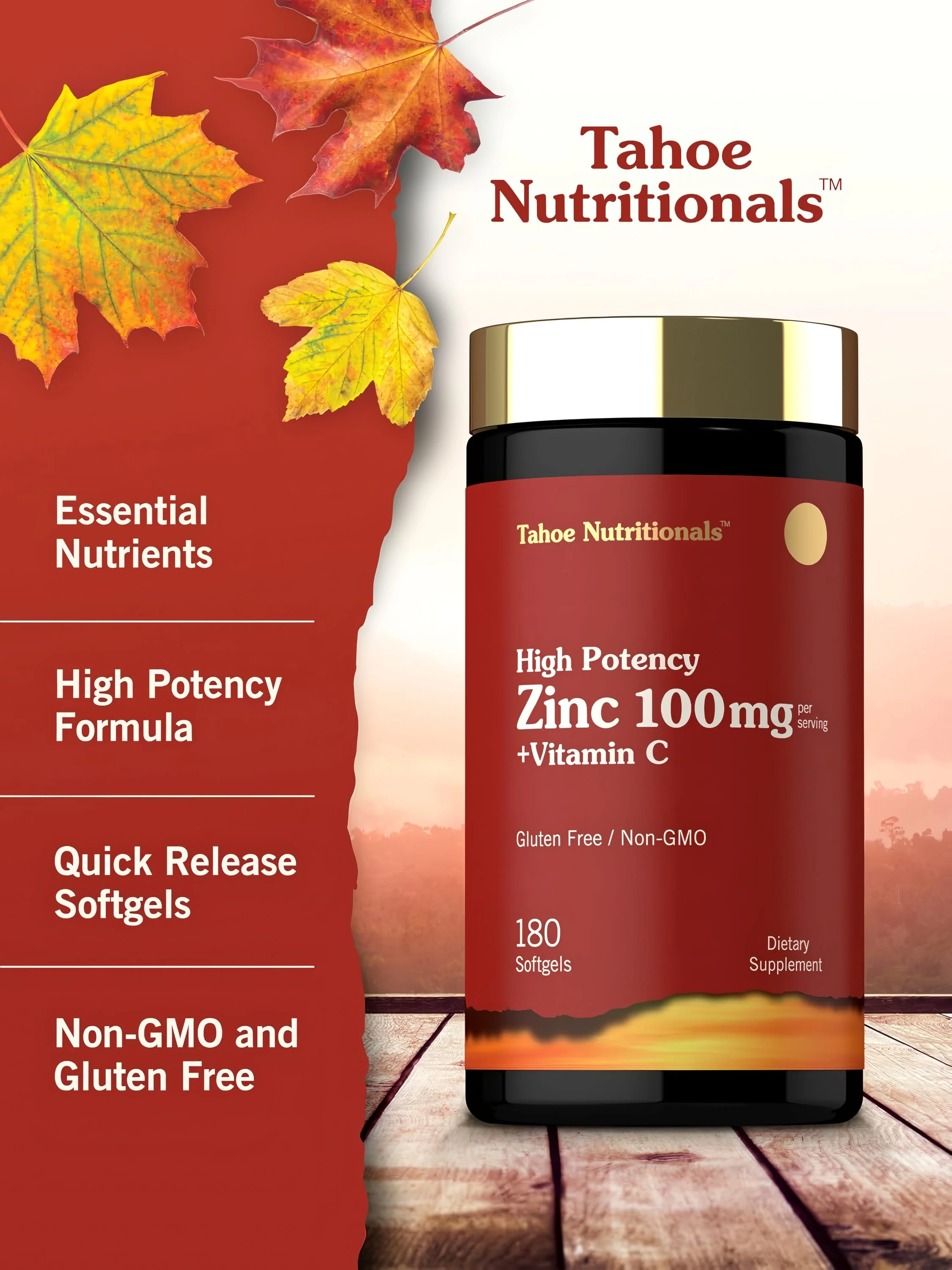 Zinc with Vitamin C | 180 Softgels - Image 4